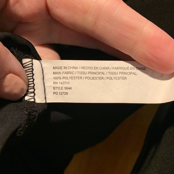 Eloquii Blouse with Long Open Sleeves with Ties Black size 16 - Picture 7 of 7